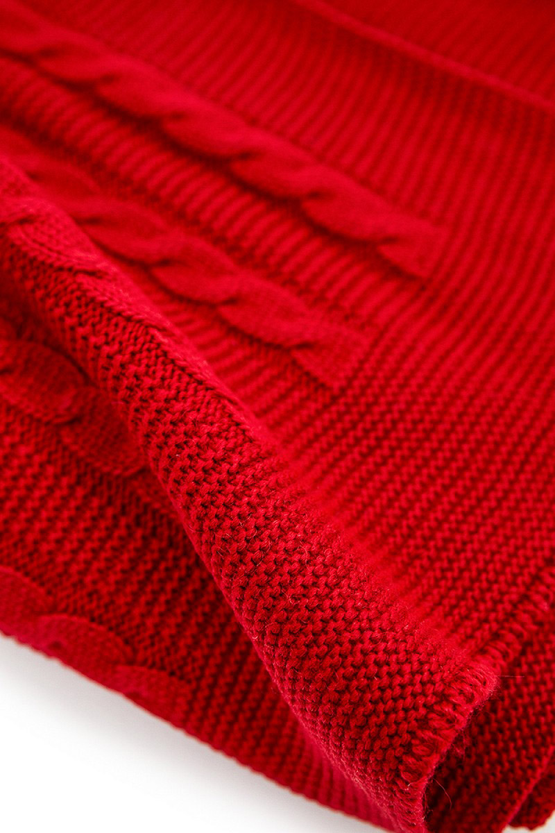 Плед двосторонній червоний 180х130 | 73109