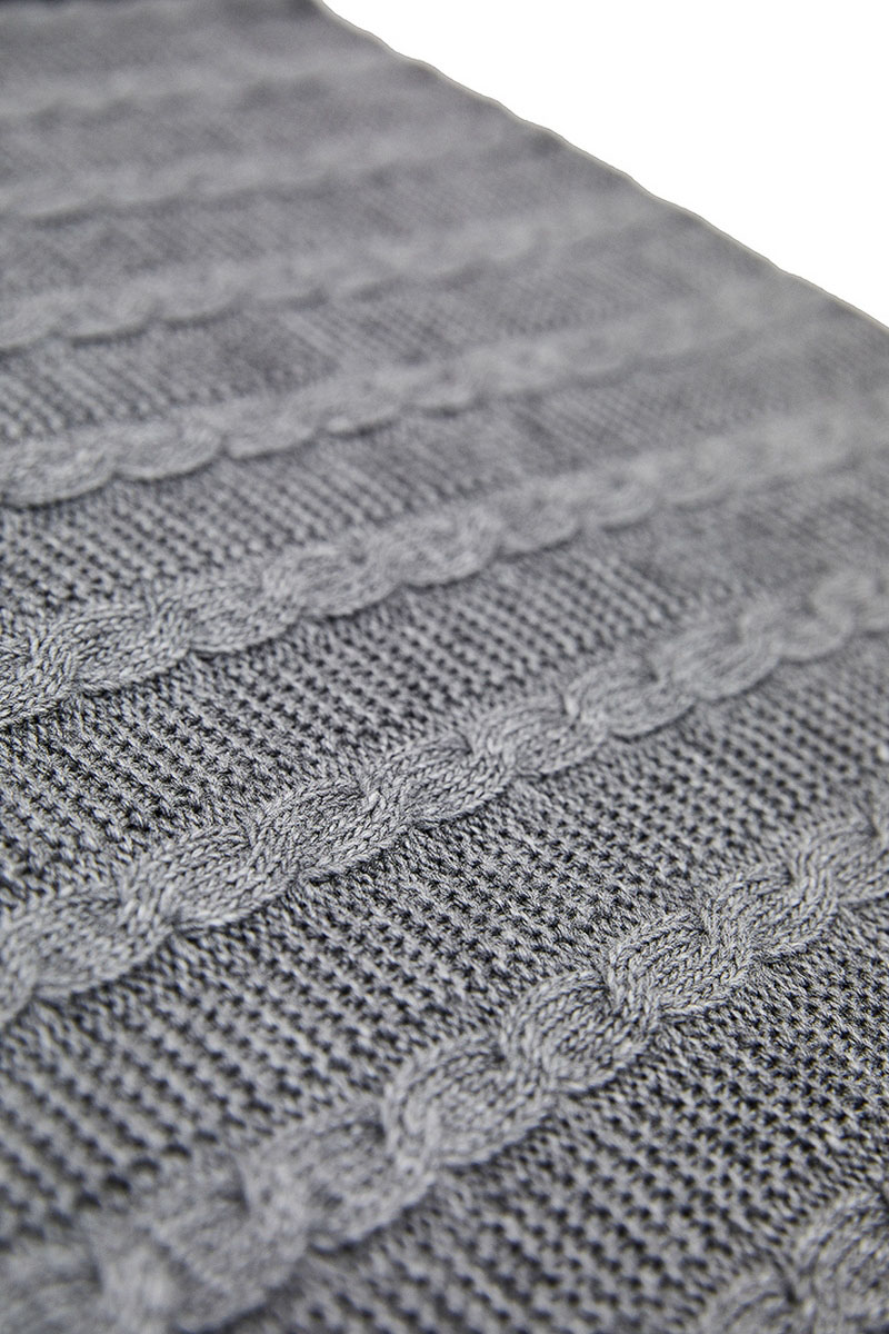 Плед двосторонній сірий 180х130 | 73104