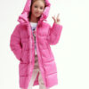 Пухова куртка зимова рожева для дівчаток | 73376 Пухова куртка зимова рожева для дівчаток | 73376