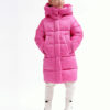 Пухова куртка зимова рожева для дівчаток | 73376 Пухова куртка зимова рожева для дівчаток | 73376