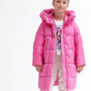 Пухова куртка зимова рожева для дівчаток | 73376 Пухова куртка зимова рожева для дівчаток | 73376