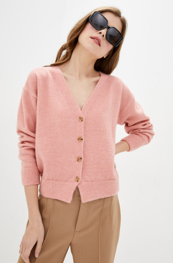 Короткий кардиган рожевий | 74515