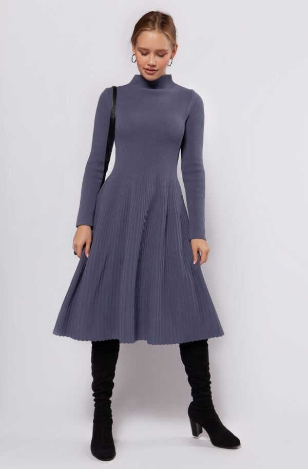 В'язана сукня плісирована фуме | 74470