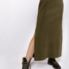 Довга в'язана спідниця хакі | 73910 Довга в'язана спідниця хакі | 73910