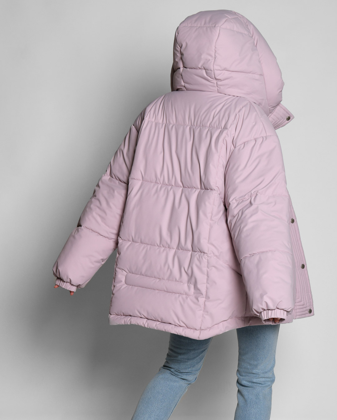 Жіноча зимова куртка пудрова | 74411 Жіноча зимова куртка пудрова | 74411