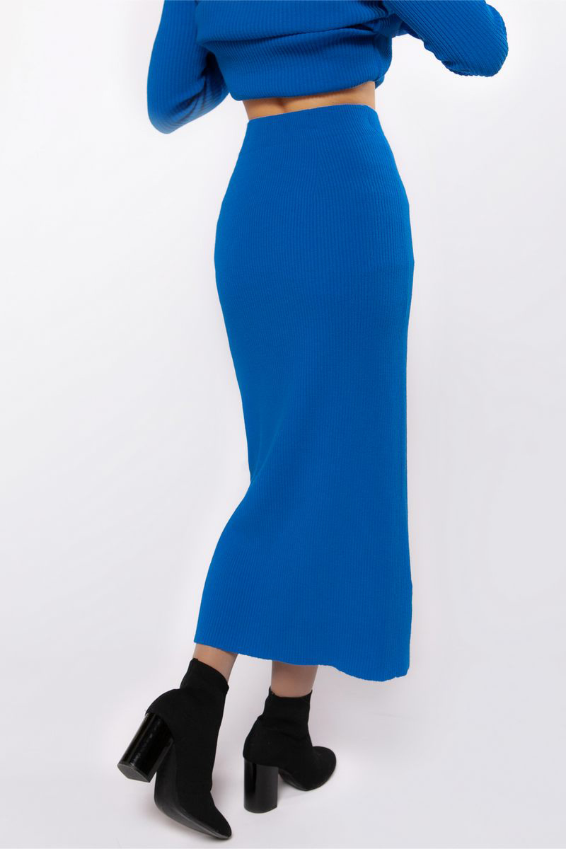 Трикотажна довга спідниця ультрамарин | 74539 Трикотажна довга спідниця ультрамарин | 74539