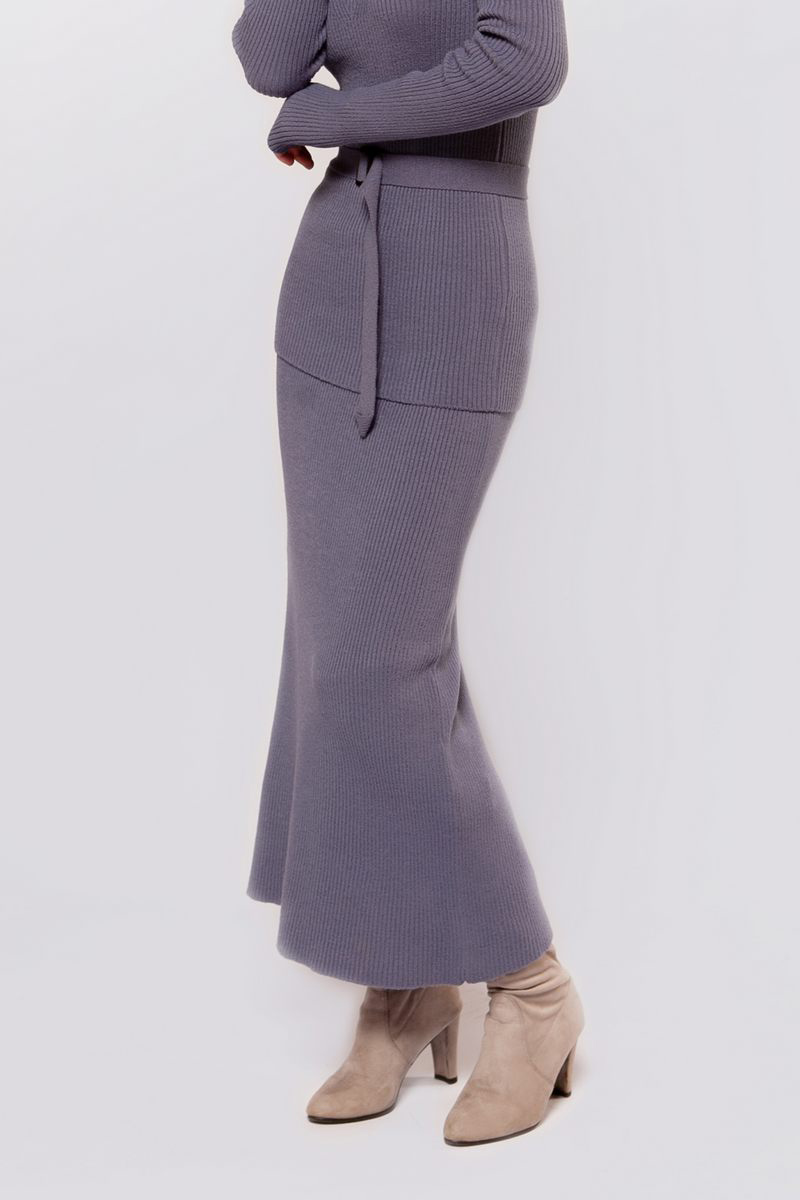 Трикотажна довга спідниця фуме | 74550 Трикотажна довга спідниця фуме | 74550