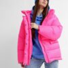 Жіночий короткий пуховик малиновий | 74278 Жіночий короткий пуховик малиновий | 74278