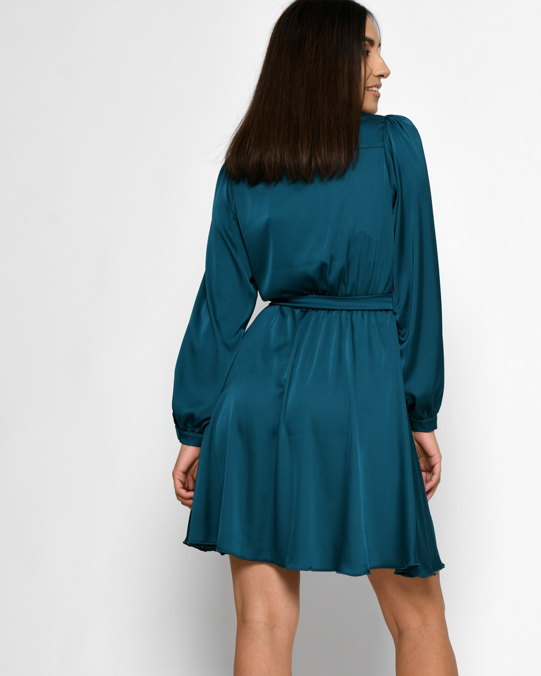 Шовкова мінісукня смарагдова | 74077 Шовкова мінісукня смарагдова | 74077