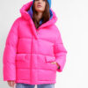 Жіночий короткий пуховик малиновий | 74278 Жіночий короткий пуховик малиновий | 74278
