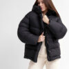 Жіночий короткий пуховик чорний | 74368