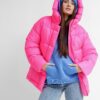Жіночий короткий пуховик малиновий | 74278 Жіночий короткий пуховик малиновий | 74278