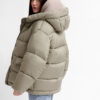Жіночий короткий пуховик оливковий | 74294 Жіночий короткий пуховик оливковий | 74294