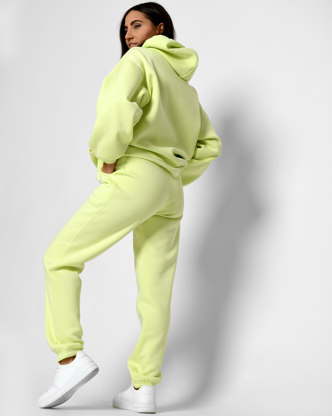 Теплий спортивний костюм лимонний | 74224 Теплий спортивний костюм лимонний | 74224