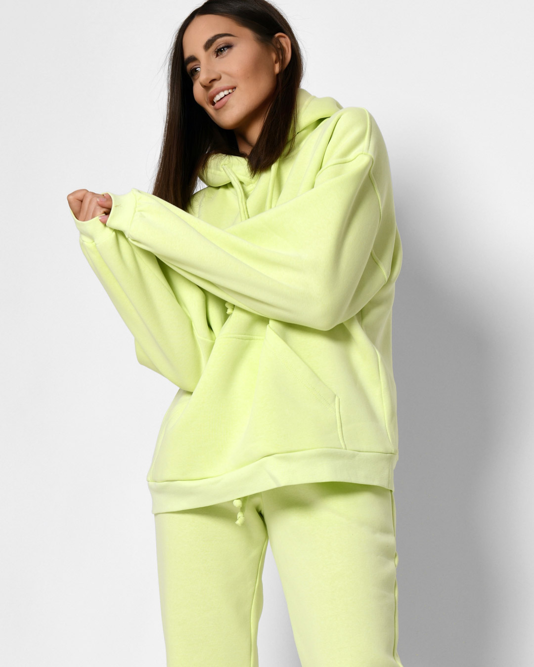 Теплий спортивний костюм лимонний | 74224 Теплий спортивний костюм лимонний | 74224