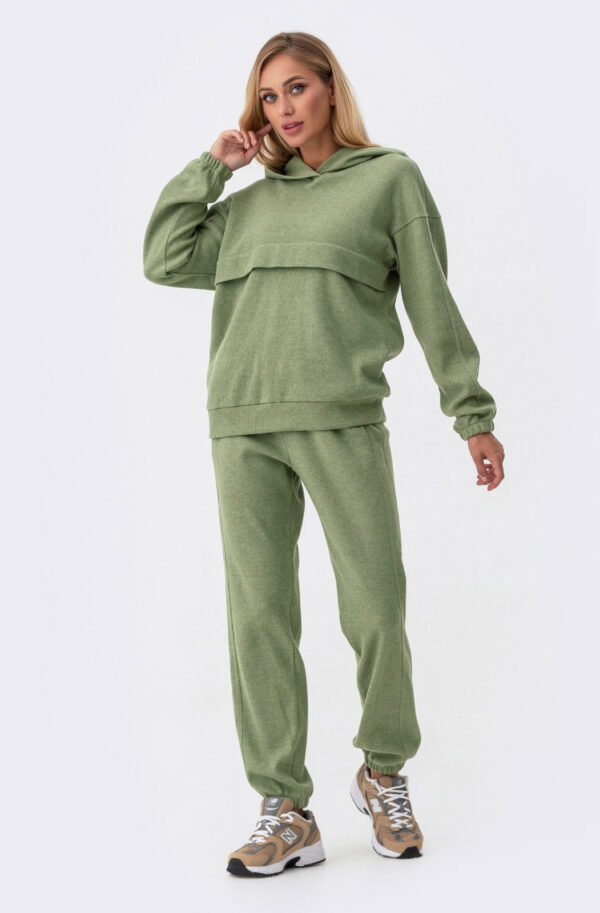 Прогулянковий костюм хакі з турецької вовни | 75076