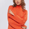 Жіночий в'язаний светр помаранчевий | 75226