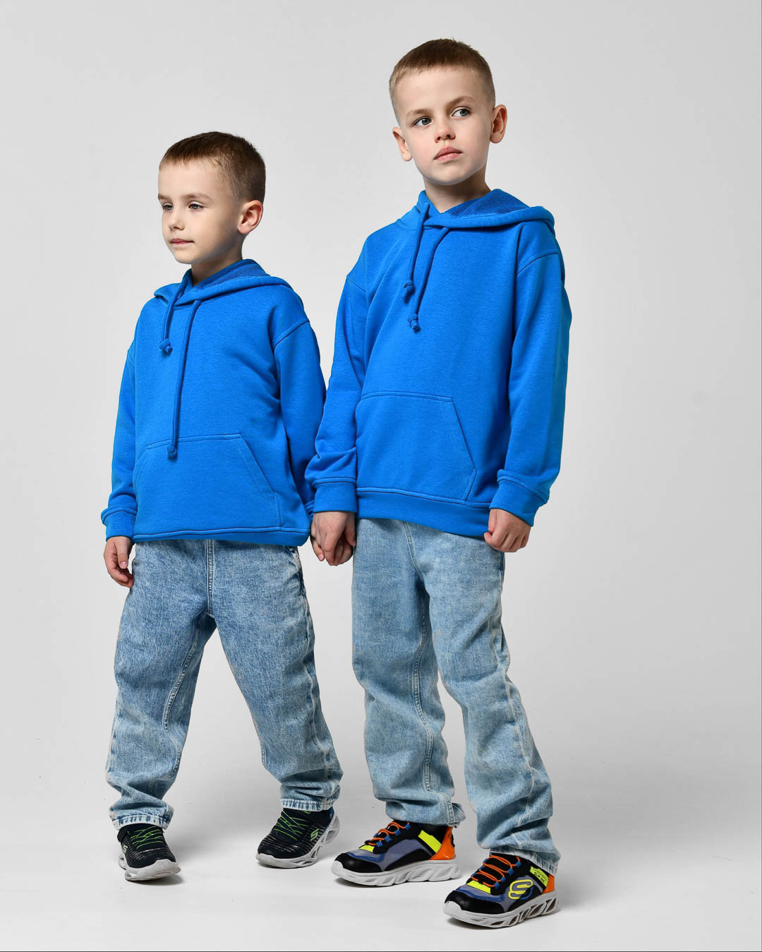 Зручний дитячий худі блакитний | 75404