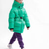 Пухова куртка для дівчаток зелена | 75086 Пухова куртка для дівчаток зелена | 75086
