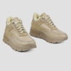 Зимові кросівки бежеві зі шкіри та замші | 74949