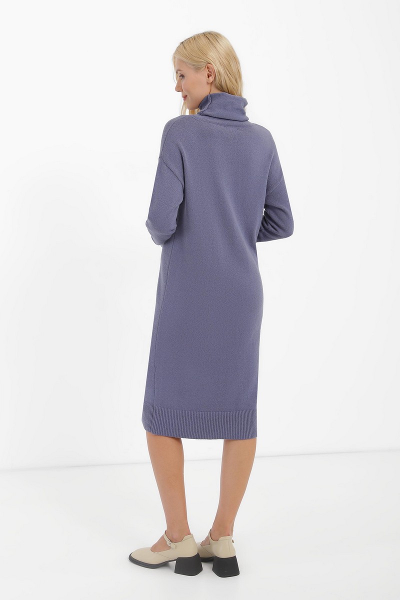 В'язане плаття фуме з коміром-хомутом | 75837 В'язане плаття фуме з коміром-хомутом | 75837