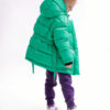 Пухова куртка для дівчаток зелена | 75086 Пухова куртка для дівчаток зелена | 75086