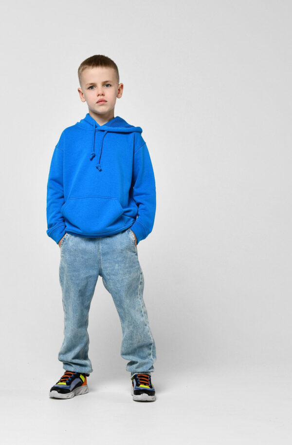 Зручний дитячий худі блакитний | 75404