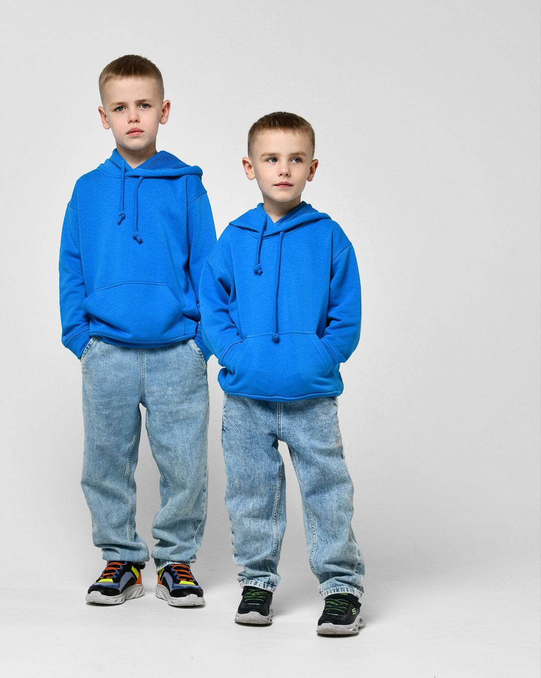 Зручний дитячий худі блакитний | 75404