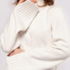 Жіночий в'язаний светр білий | 75234