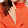 Жіночий в'язаний светр помаранчевий | 75226