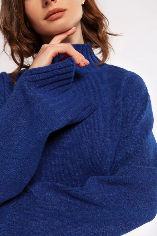 Жіночий в'язаний светр ультрамарин | 75217