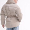 Жіноча зимова коротка куртка бежева | 76010 Жіноча зимова коротка куртка бежева | 76010