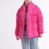 Тепла зимова коротка куртка малинова | 76071 Тепла зимова коротка куртка малинова | 76071