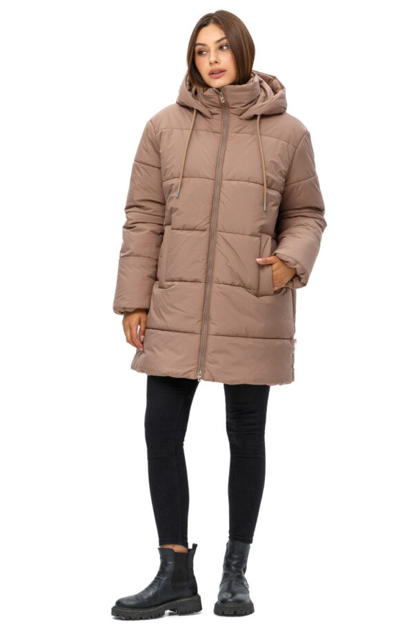 Куртка капучино в стилі оверсайз | 77116