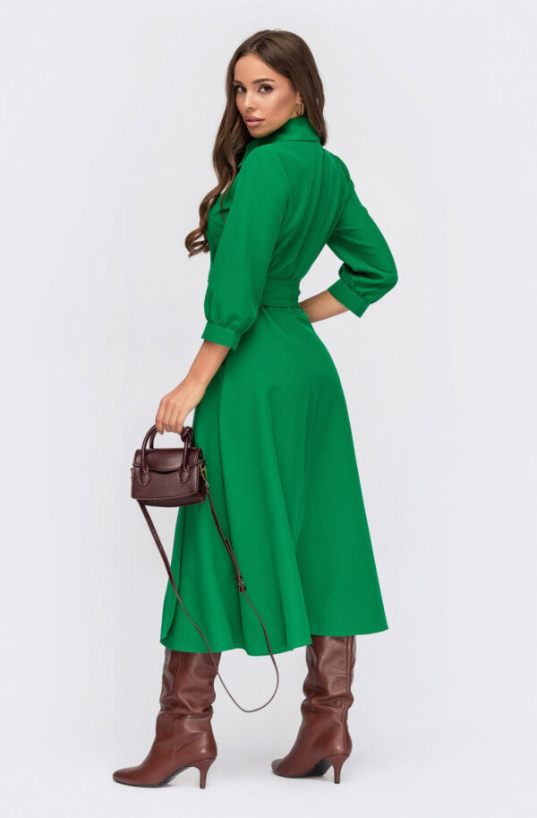 Плаття міді зелене на запах | 76833