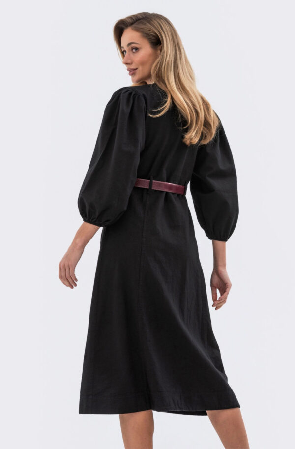 Джинсова сукня чорна А-силуету | 77031