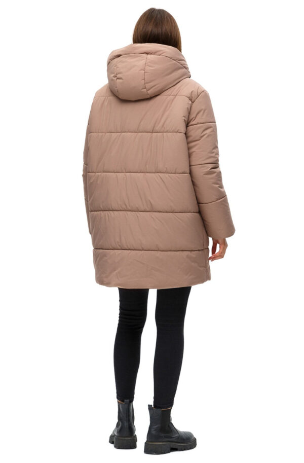 Куртка капучино в стилі оверсайз | 77116