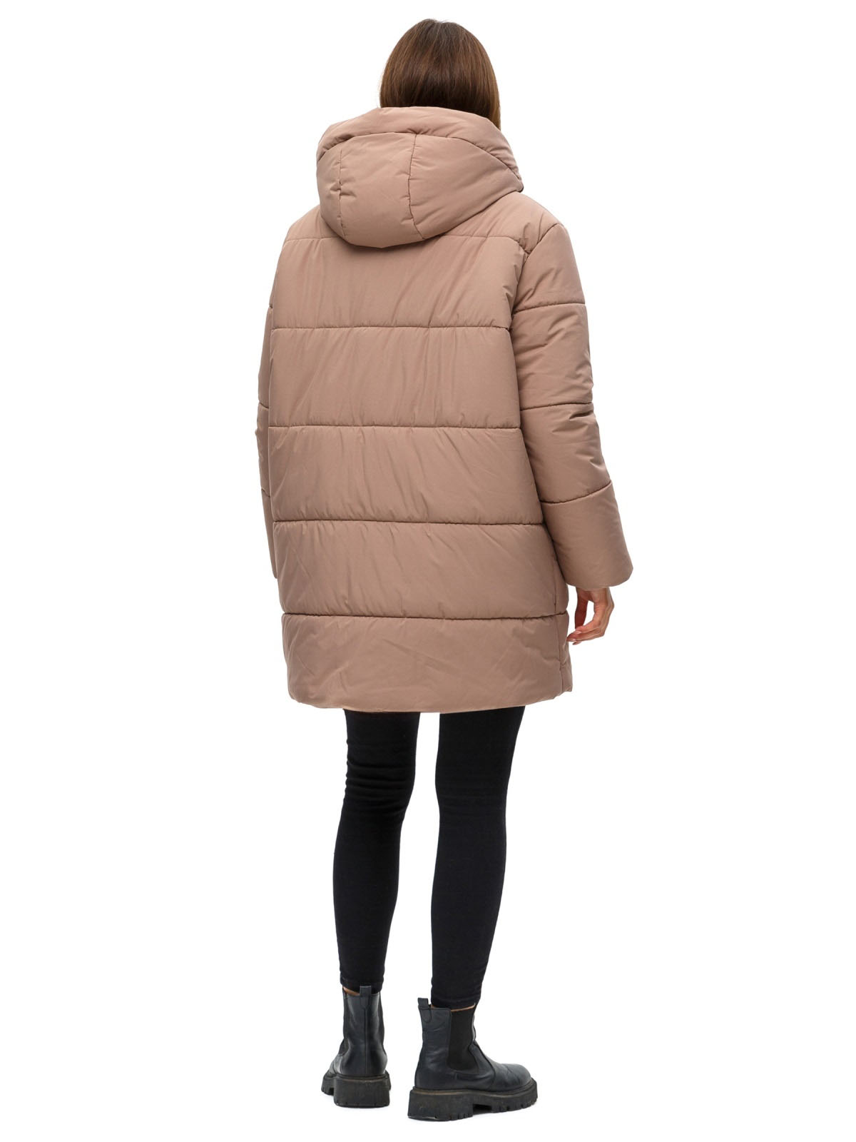 Куртка капучино в стилі оверсайз | 77116 Куртка капучино в стилі оверсайз | 77116