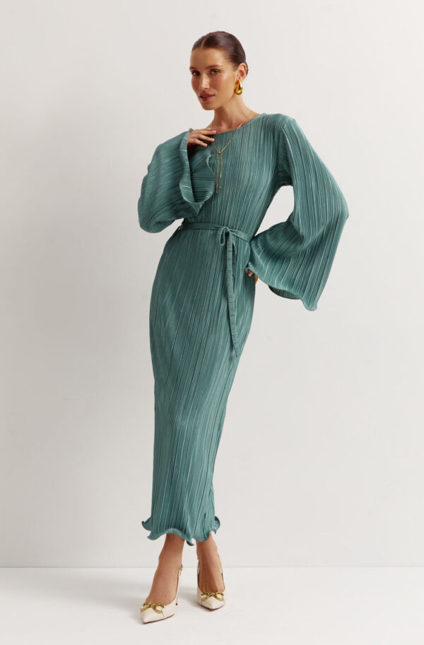 Вечірня сукня максі м'ятного кольору | 77459