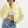 Куртка коротка лимонна з високим коміром | 78293 Куртка коротка лимонна з високим коміром | 78293