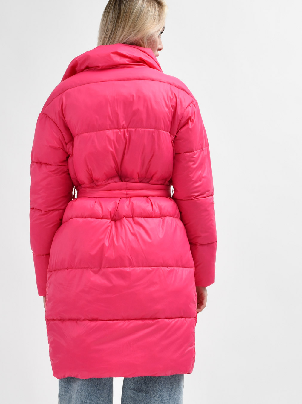 Демісезонна куртка-пальто малинова | 78005 Демісезонна куртка-пальто малинова | 78005
