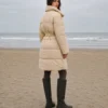 Демісезонна куртка-пальто світло-бежева | 77974