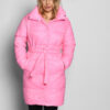 Демісезонна стьобана куртка-пальто рожева | 77941 Демісезонна стьобана куртка-пальто рожева | 77941
