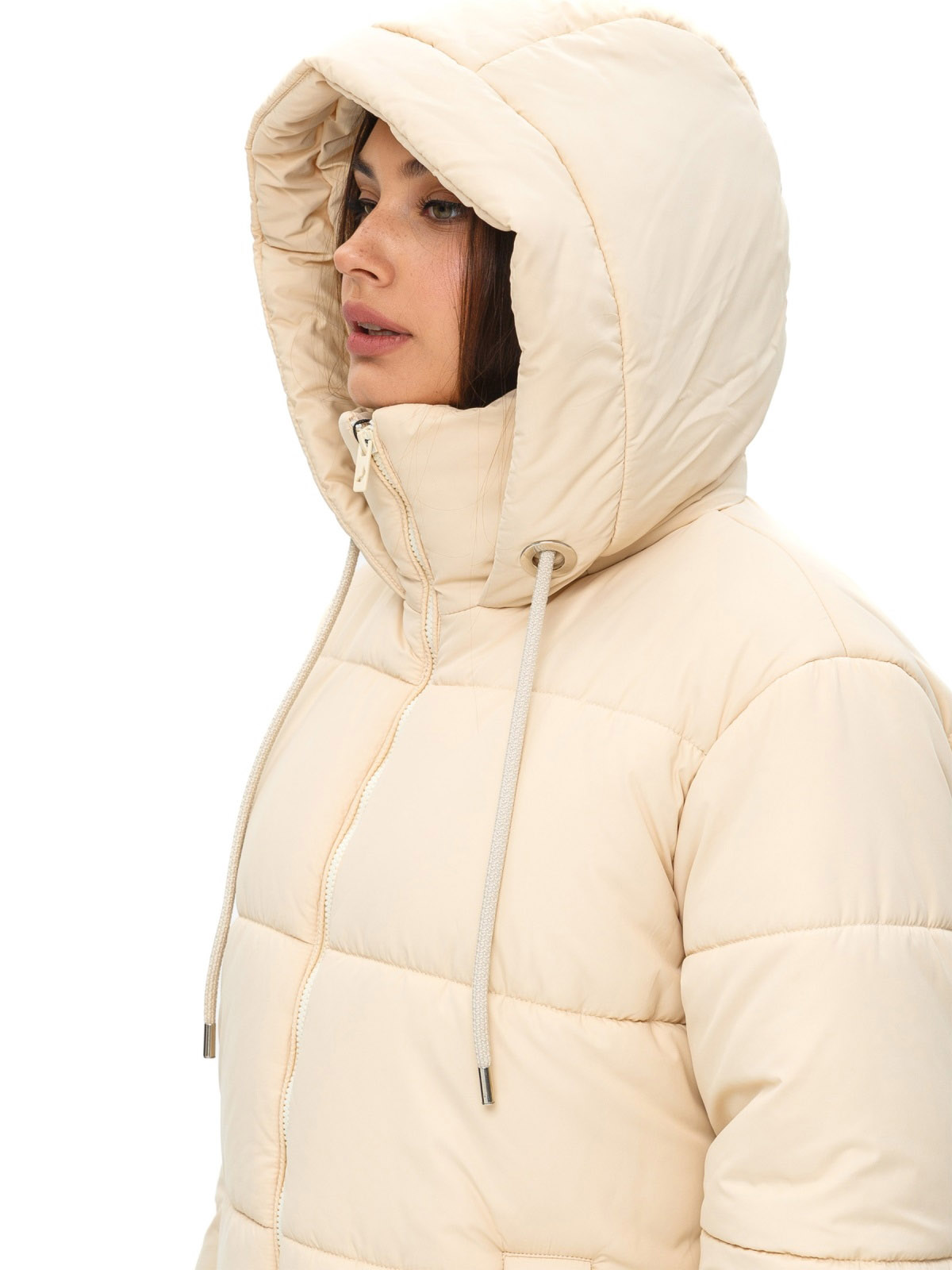 Куртка айворі в стилі оверсайз | 77393