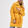 Демісезонна куртка-пальто жовта | 77985