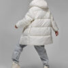 Зимова куртка з капюшоном молочна | 78044 Зимова куртка з капюшоном молочна | 78044