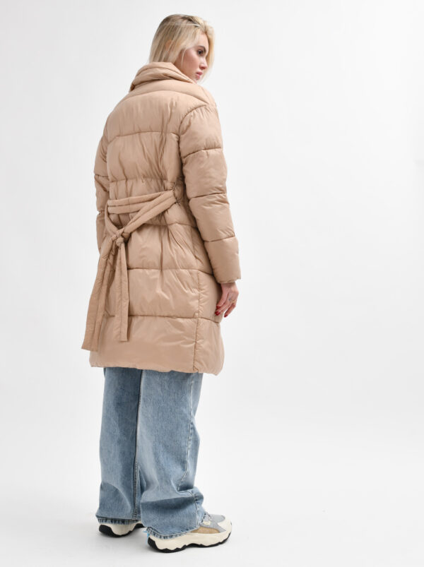 Демісезонна куртка-пальто капучино | 77994