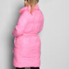 Демісезонна стьобана куртка-пальто рожева | 77941 Демісезонна стьобана куртка-пальто рожева | 77941