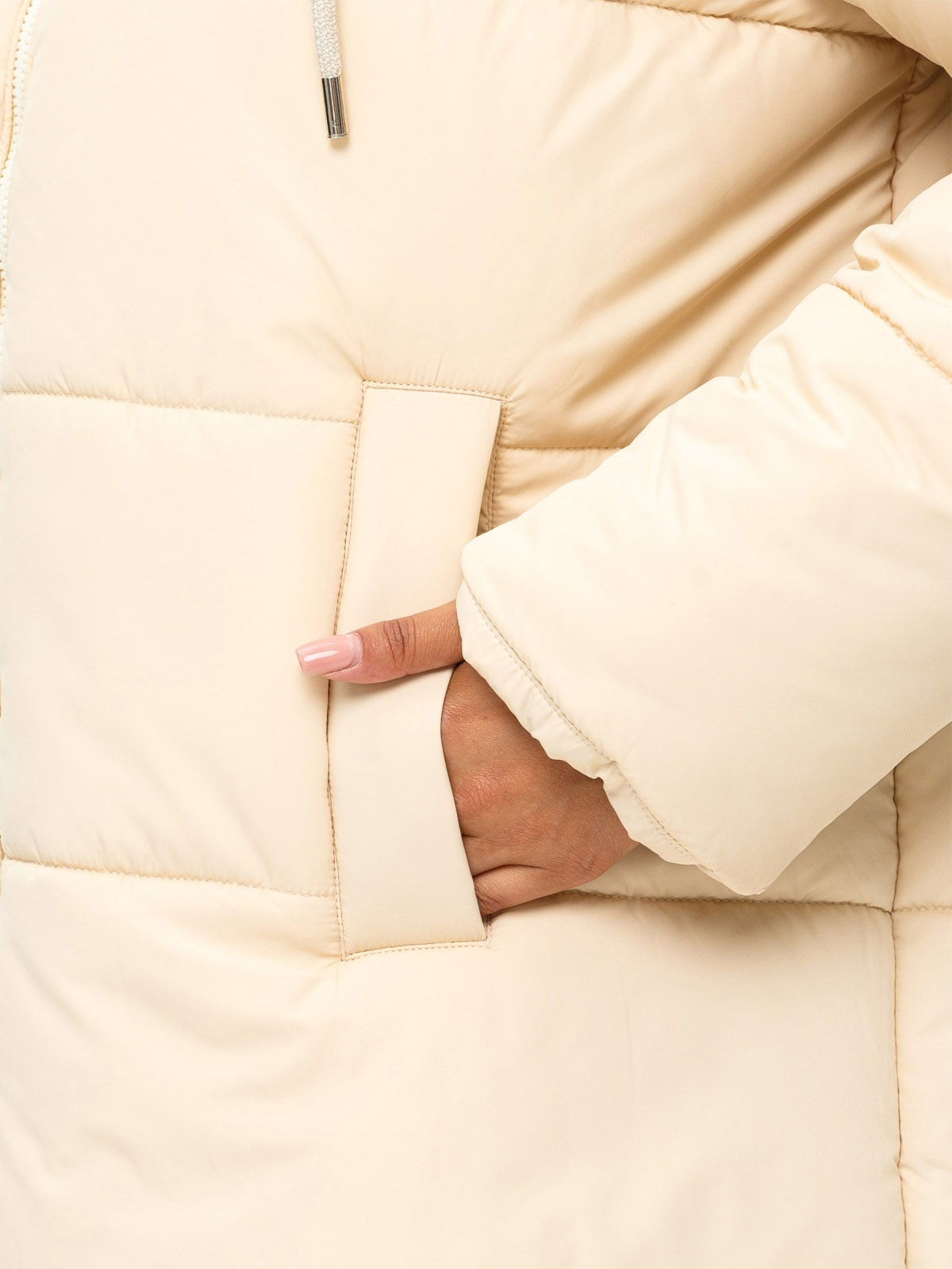 Куртка айворі в стилі оверсайз | 77393