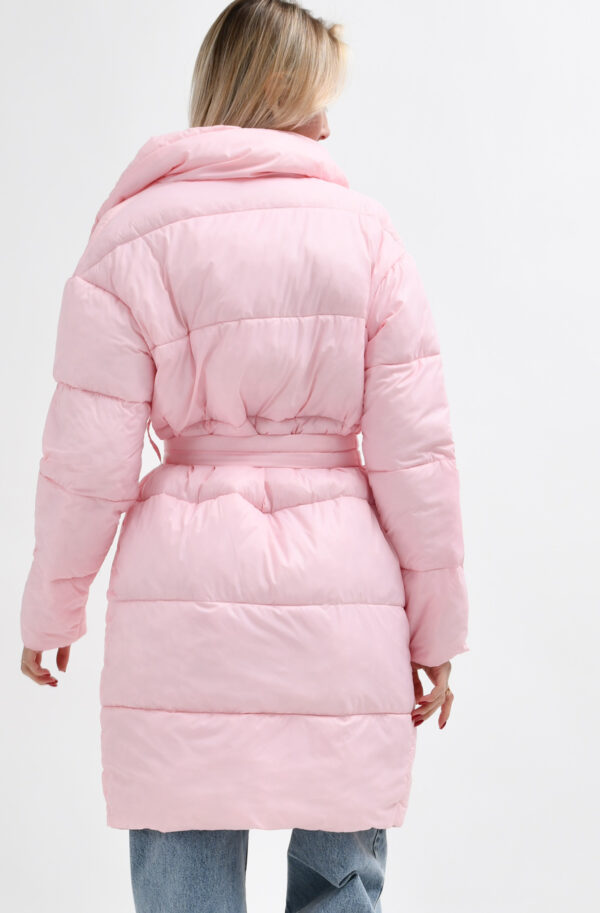 Демісезонна куртка-пальто світло-рожева | 78019